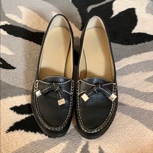 Black Heeled Loafers